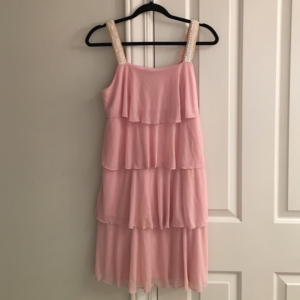 Pink tiered dress - perfect for Gatsby party!!